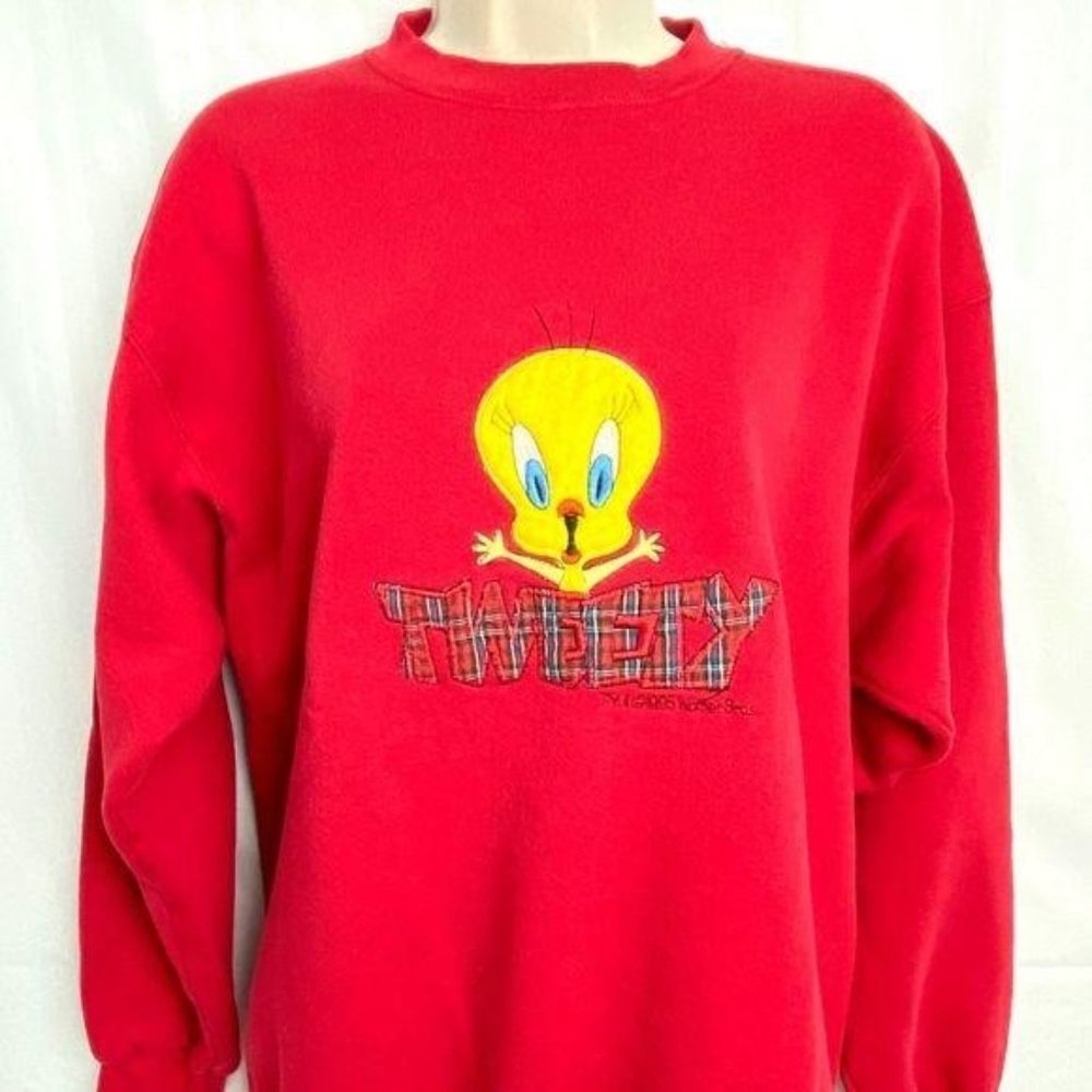 4/$25 Vintage Tweety Bird Looney Tunes Sweatshirt Large
